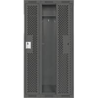 Casiers Clean Line, Bloc de 3, 36" x 15" x 72", Acier, Charbon, Rivet (assembl&eacute;), Perfor&eacute; OCP Construction Supplies