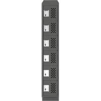 Petits casiers &eacute;conomiques assembl&eacute;s et perfor&eacute;s Clean Line, 6 niveaux, 18" x 72" x 12", Acier OCP Construction Supplies