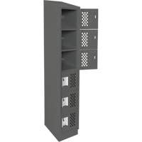 Petits casiers &eacute;conomiques assembl&eacute;s et perfor&eacute;s Clean Line, 6 niveaux, 18" x 72" x 12", Acier OCP Construction Supplies