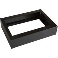 Base encastr&eacute;e pour casiers robustes enti&egrave;rement soud&eacute;e Concorde, 1 Blocs, 4" lo x 12" la x 17" p, Noir, Acier OCP Construction Supplies