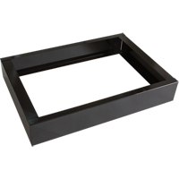 Base encastr&eacute;e pour casiers robustes enti&egrave;rement soud&eacute;e Concorde, 2 Blocs, 4" lo x 24" la x 17" p, Noir, Acier OCP Construction Supplies