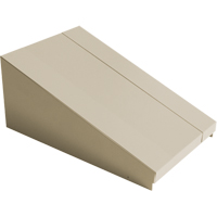 Dessus inclin&eacute; pour casiers robustes enti&egrave;rement soud&eacute; Concorde, Bloc de 1, 18" p x 12" la x 6" ha, Beige, Acier OCP Construction Supplies