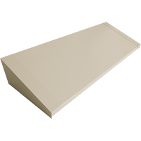 Dessus inclin&eacute; pour casiers robustes enti&egrave;rement soud&eacute; Concorde, Bloc de 4, 18" p x 48" la x 6" ha, Beige, Acier OCP Construction Supplies