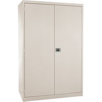 Armoires de rangement Hi-Boy profondes, Acier, 4 Tablettes, 72" h x 36" la x 24" P, Beige OCP Construction Supplies