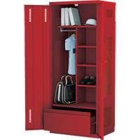 Casier de luxe pour &eacute;quipement, Acier, 36" la x 24" p x 72" h, Rouge OCP Construction Supplies