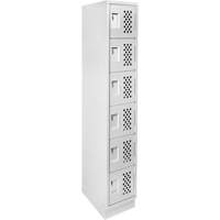 Petit casier perfor&eacute; Clean-Line, 6 niveaux, 12" x 72" x 12", Acier OCP Construction Supplies