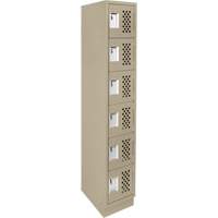 Petits casiers &eacute;conomiques assembl&eacute;s et perfor&eacute;s Clean Line, 6 niveaux, 18" x 72" x 12", Acier OCP Construction Supplies