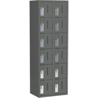 Casiers robustes Concorde, 6 niveaux, Bloc de 2, 24" x 18" x 72", Acier, Charbon, Soud&eacute; (assembl&eacute;) OCP Construction Supplies