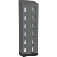 Casiers robustes Concorde, 6 niveaux, Bloc de 2, 24" x 18" x 82", Acier, Charbon, Soud&eacute; (assembl&eacute;) OCP Construction Supplies