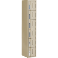 Casiers robustes Concorde, 6 niveaux, 12" x 18" x 72", Acier, Beige, Soud&eacute; (assembl&eacute;) OCP Construction Supplies