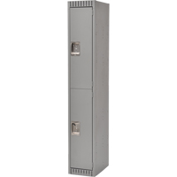 Casiers, 2 niveaux, 12" x 18" x 72", Acier, Gris, D&eacute;mont&eacute; OCP Construction Supplies