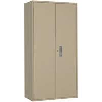 Armoire de rangements combin&eacute;s, Acier, 6 Tablettes, 72" h x 36" la x 18" P, Beige OCP Construction Supplies