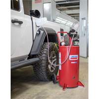 Chariot &agrave; carburant en acier de 25 gallons avec pompe rotative bidirectionnelle OCP Construction Supplies