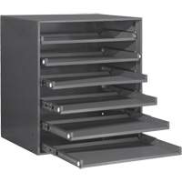 Armoire de rangement &agrave; cloisons, Acier, 6 compartiments, 20-5/16" la x 15-15/16" p, 21-7/8" h, Gris OCP Construction Supplies