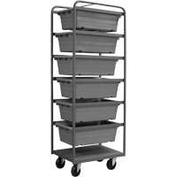 R&acirc;telier mobile, &agrave; deux c&ocirc;t&eacute;s, 6 bacs, 26" la x 18" p x 74" h OCP Construction Supplies