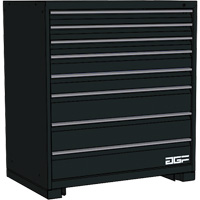 Armoire &agrave; tiroirs modulaire, 8 tiroirs, 36" la x 24" p x 40" h, Noir OCP Construction Supplies