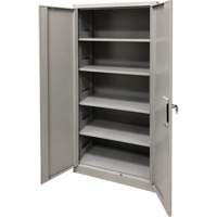 Armoire de rangement, Acier, 4 Tablettes, 78" h x 36" la x 24" P, Gris OCP Construction Supplies
