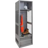 Gear Locker, Steel, 24" W x 24" D x 72" H, Grey OCP Construction Supplies