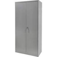 Armoire garde-robe, Acier, 36" la x 18" p x 72" h, Gris OCP Construction Supplies