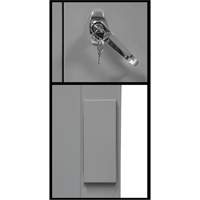 Armoire de rangement &agrave; hauteur de comptoir, Acier, 2 Tablettes, 42" h x 30" la x 15" P, Gris OCP Construction Supplies