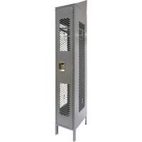 Casiers ventil&eacute;s, 12" x 18" x 88", Acier, Gris, D&eacute;mont&eacute;, Perfor&eacute; OCP Construction Supplies