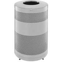 Classics Open Top Decorative Waste Bin, Stainless Steel, 51 US gal. Capacity OCP Construction Supplies