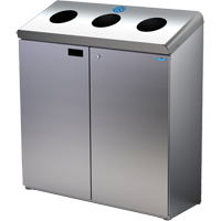 Station de recyclage au sol, Vrac, Acier inoxydable, 42 gal. OCP Construction Supplies