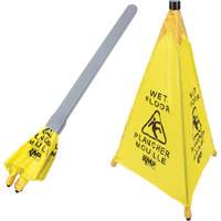 C&ocirc;ne de s&eacute;curit&eacute; &agrave; d&eacute;ploiement pour plancher mouill&eacute;, Bilingue avec pictogramme OCP Construction Supplies