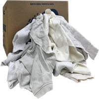 Chiffons de nettoyage, Molleton, Blanc, 20 lb OCP Construction Supplies
