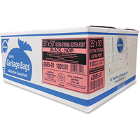 Sacs &agrave; d&eacute;chets de calibre industriel, T-Fort, 50" la x 35" lo, 1,17 mil, Noir OCP Construction Supplies