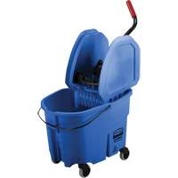 WaveBrake&reg; Mop Bucket & Wringer Combo Pack, Down Press, 8.75 US Gal.(35 Quart), Blue OCP Construction Supplies
