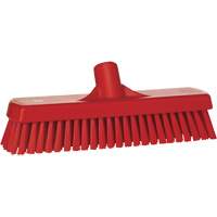 Brosse &agrave; r&eacute;curer pour planchers et murs, Crins Ferme, 12", Polyester, Rouge OCP Construction Supplies