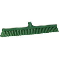 Combo Bristle Push Broom, Coarse/Fine Bristles, 24", Polyester, Green OCP Construction Supplies
