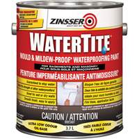 Peinture &agrave; l'&eacute;preuve de l'eau Watertite Mold & Mildew-Proof, Blanc, Satin&eacute;, 3,78 L, Gallon OCP Construction Supplies