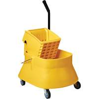 Ensemble de seau pour vadrouille et essoreuse Champ, Pression lat&eacute;rale, 7,5 gal. US (30 pintes), Jaune OCP Construction Supplies