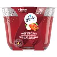 Chandelle &agrave; trois m&egrave;ches Glade, Pomme cannelle OCP Construction Supplies
