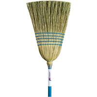 Light-Duty Indoor/Outdoor Corn Broom, 5-String, Wood Handle OCP Construction Supplies