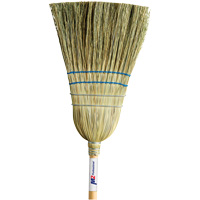 Heavy-Duty Corn Broom, 2-String, Wood Handle OCP Construction Supplies