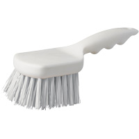 Short Handle Pot Brush, 9" L, Polypropylene Bristles, White OCP Construction Supplies