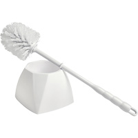Bowl Brush with Caddy, 15-1/2" L, Polypropylene Bristles, White OCP Construction Supplies
