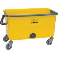 Microfibre Mop Bucket & Wringer, Strainer, 11 US Gal. (44 Quart), Yellow OCP Construction Supplies