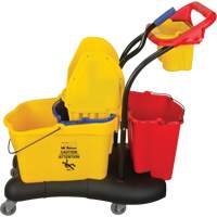 Multifunctional Mop Trolley, Down Press, 9.5 US Gal.(38 Quart), Yellow OCP Construction Supplies