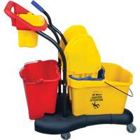 Multifunctional Mop Trolley, Down Press, 9.5 US Gal.(38 Quart), Yellow OCP Construction Supplies