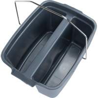 Dual Compartment Bucket, 4.75 US Gal. (19 qt.) Capacity, Grey OCP Construction Supplies