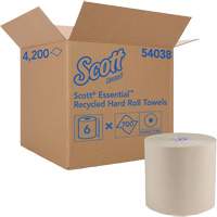 Essuie-mains bruns en fibres recycl&eacute;es &agrave; 100 % &agrave; enroulement serr&eacute; Essential, 1 pli, Standard, 700' lo OCP Construction Supplies
