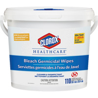 Lingettes d&eacute;sinfectantes &agrave; l'eau de Javel Healthcare, 110 lingettes OCP Construction Supplies