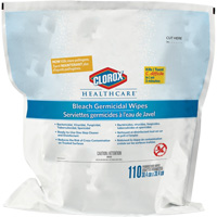 Recharge de lingettes d&eacute;sinfectantes &agrave; l'eau de Javel Healthcare Recharge, 110 lingettes OCP Construction Supplies