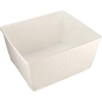 Aero-Tote Tub with Drain Plug, Plastic, White OCP Construction Supplies