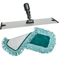 Tampon pour vadrouille &agrave; &eacute;pousseter et support, Style Boucles et crochets, Polyester, 18" lo x 5-3/4" la OCP Construction Supplies