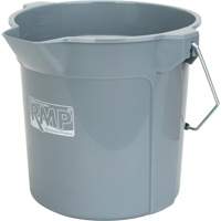 Round Bucket with Pouring Spout, 2.64 US Gal. (10.57 qt.) Capacity, Grey OCP Construction Supplies